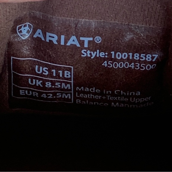 Ariat Cruiser Palm Brown Serape Slip-On Shoe - Picture 6 of 8